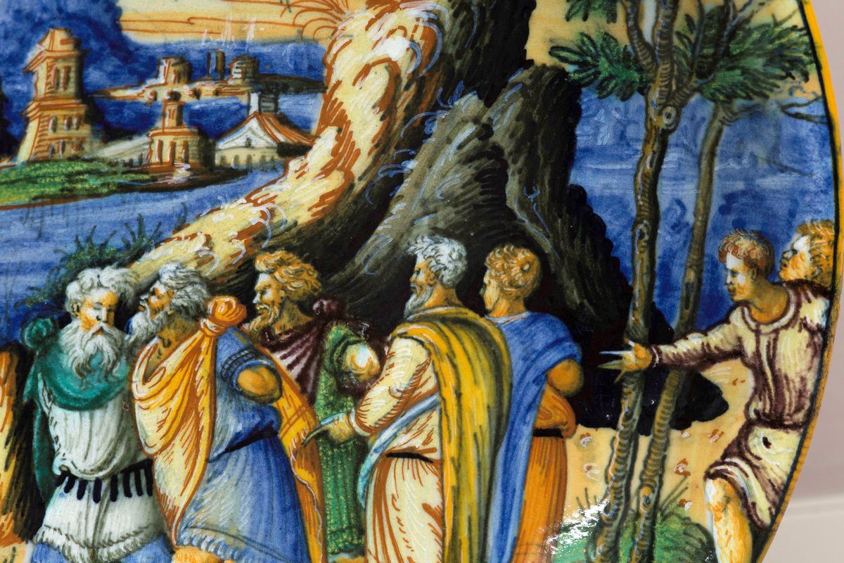 Coppa Urbino, Bottega di Guido Durantino, 1540-1560 Circa