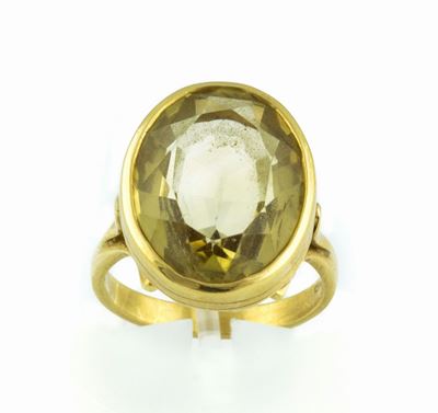 Anello con Quarzo Citrino