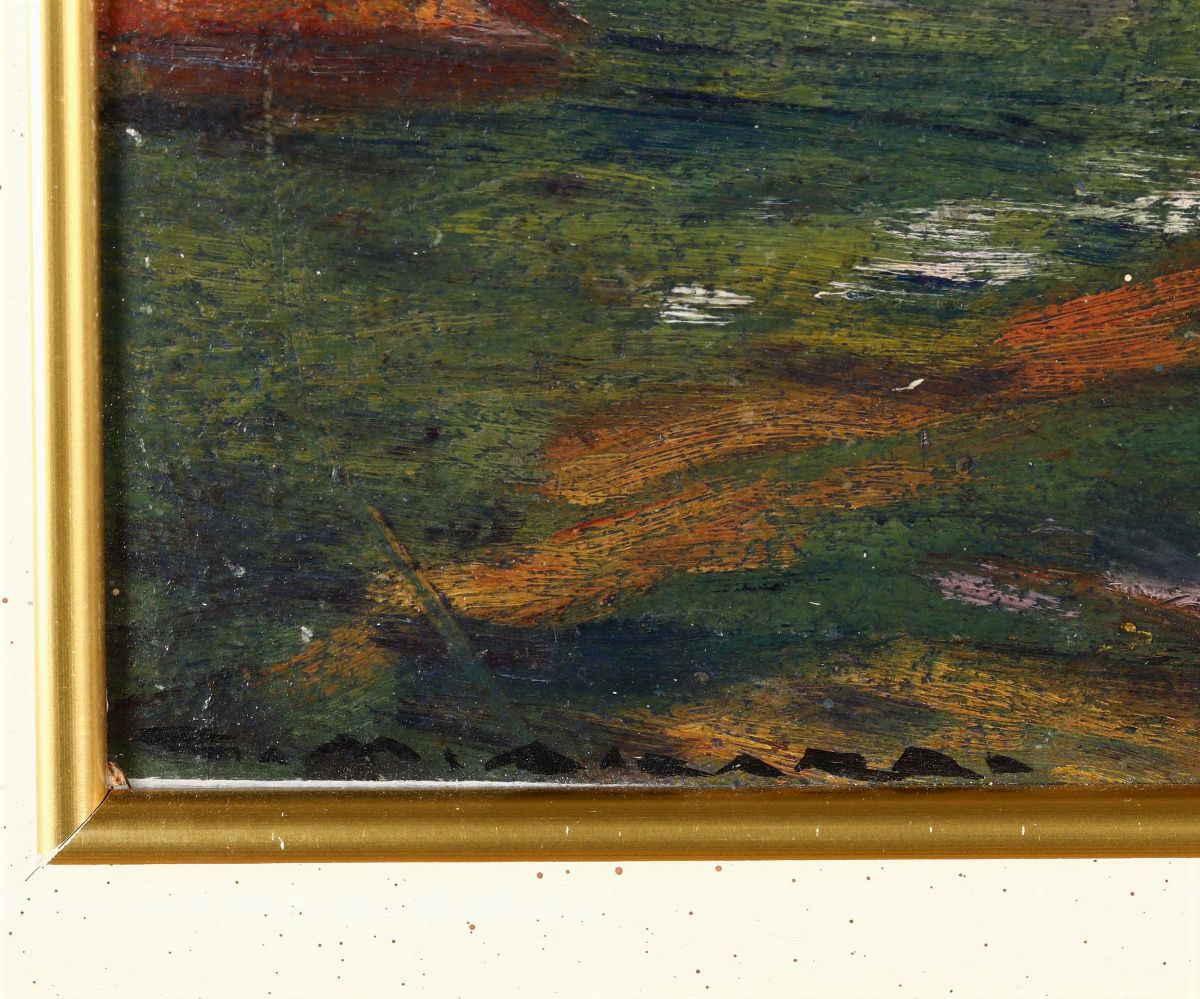 Giorgio Matteo Aicardi (1891-1985)scogli e Mare a Quinto 1922