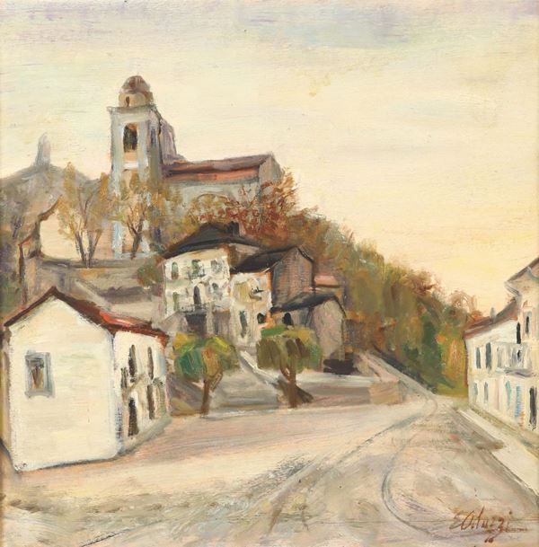 Eso Peluzzi (1894 - 1985) Tramonto a Montechiaro