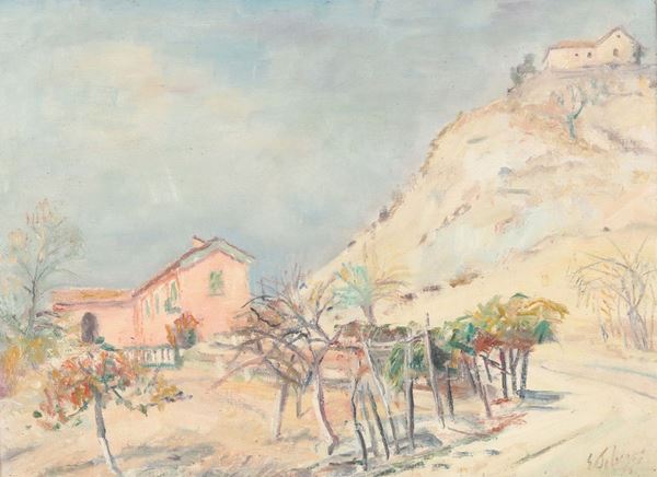 Eso Peluzzi (1894 - 1985) Paesaggio delle Langhe