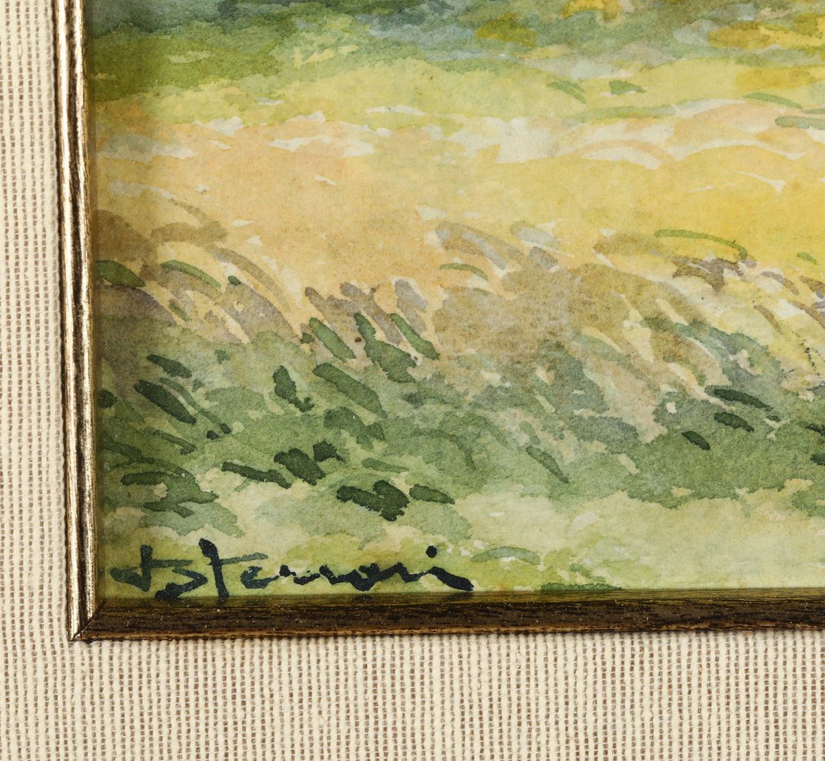 Berto Ferrari (1887 - 1965)paesaggio Boschivo