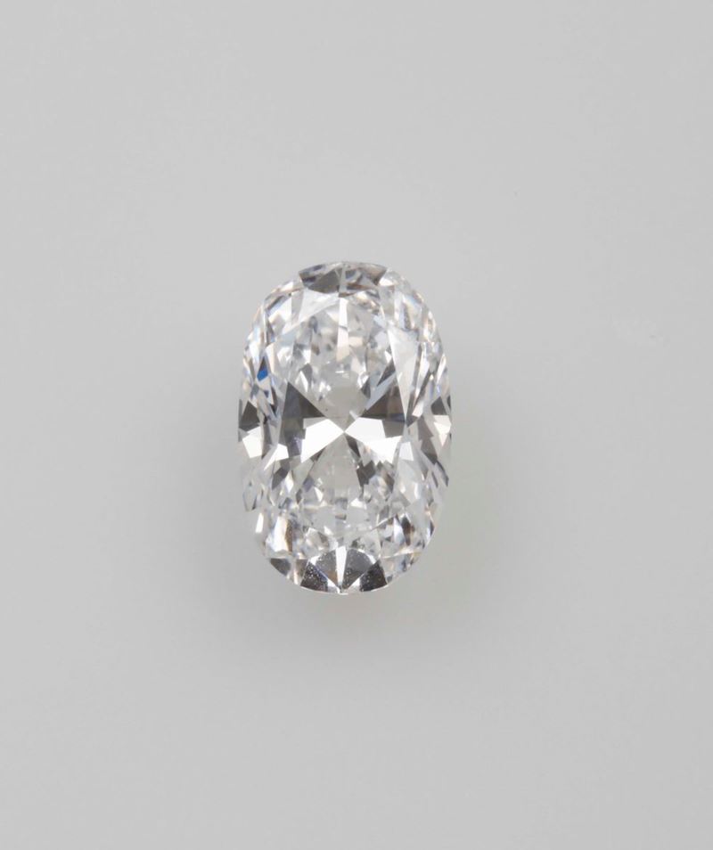 Unmounted oval-cut diamond weighing 1.99 carats  - Auction Fine Jewels - II - Cambi Casa d'Aste