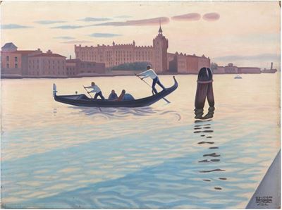 Cagnaccio di San Pietro (1897-1946)tramonto, 1942
