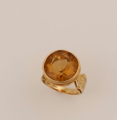Anello con Quarzo Citrino