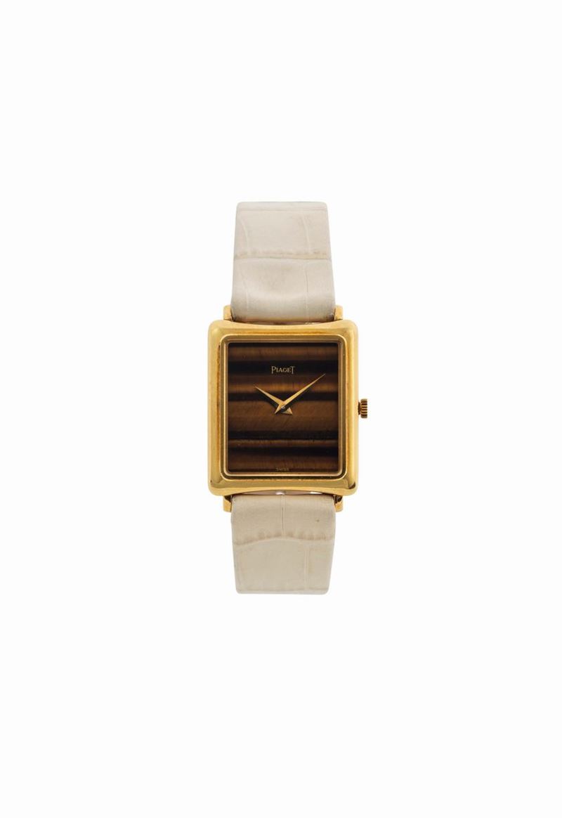 PIAGET, TIGER EYE DIAL, REF. 9254, 18K yellow gold lady's wristwatch with an original gold buckle. Made circa 1970  - Auction Watches and Pocket Watches - Cambi Casa d'Aste