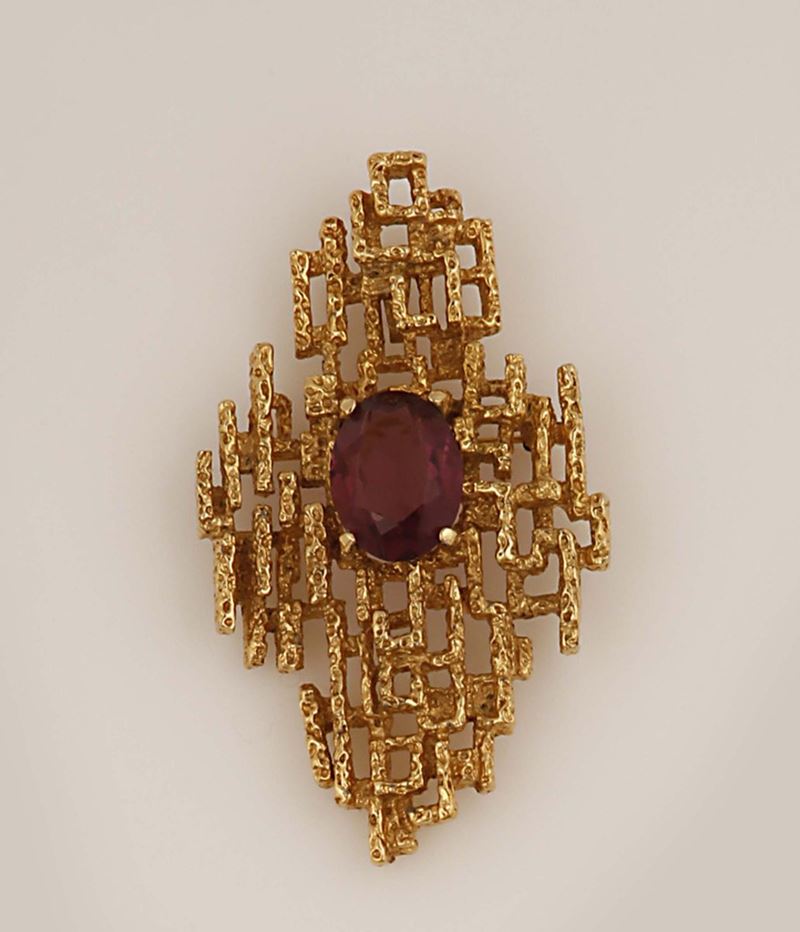 Panetta, Spilla, USA, anni '70  - Auction Vintage, Jewels and Bijoux - Cambi Casa d'Aste