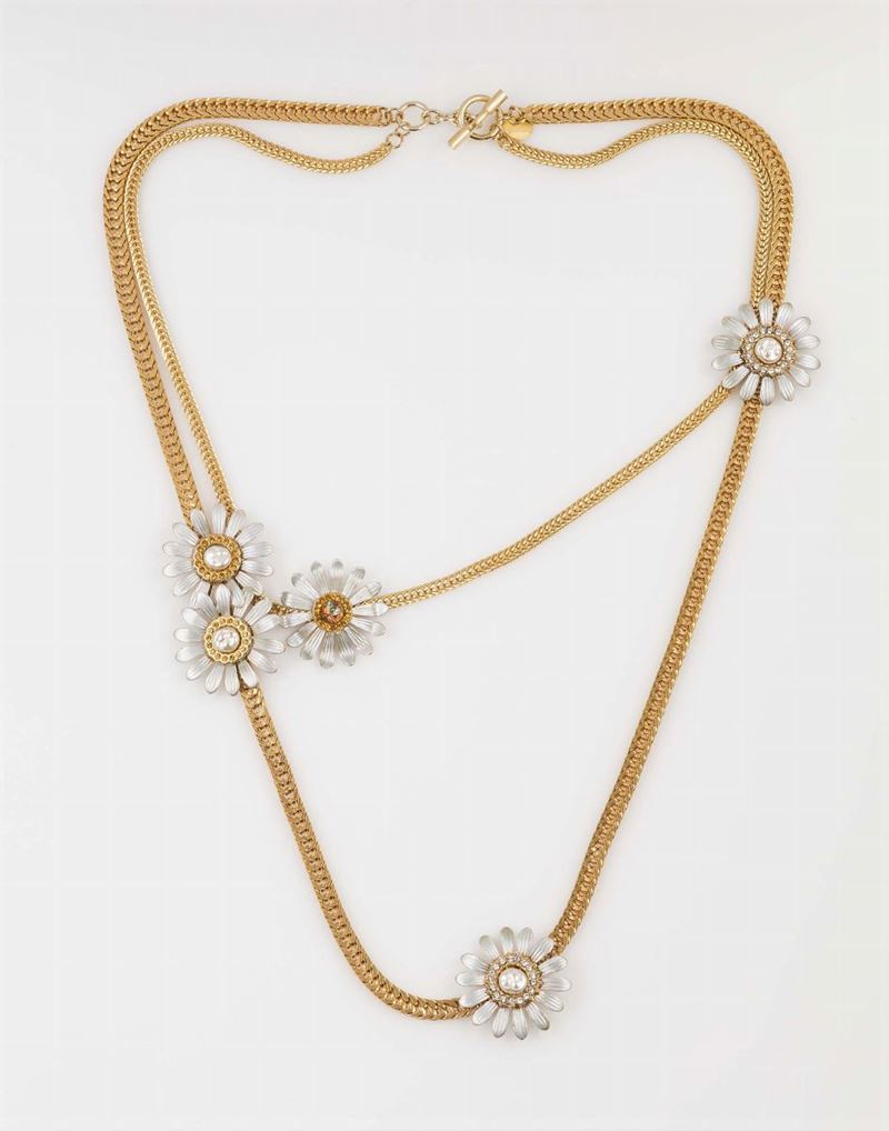 Ornella Bijoux, Collana con margherite, anni '70  - Auction Vintage, Jewels and Bijoux - Cambi Casa d'Aste