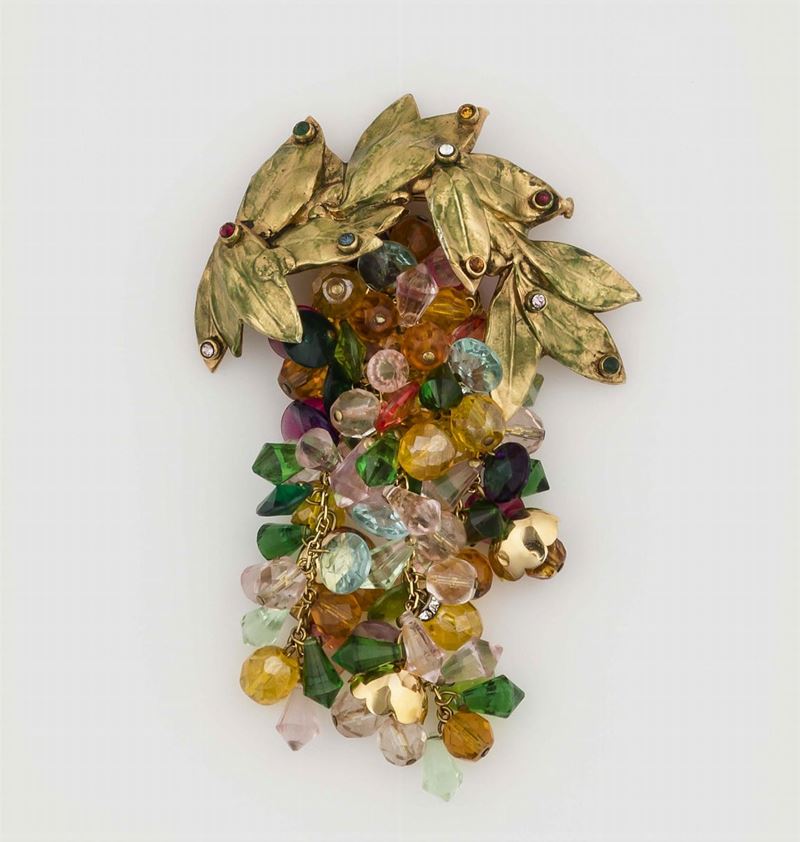 Ornella Bijoux, Spilla, anni '60  - Auction Vintage, Jewels and Bijoux - Cambi Casa d'Aste
