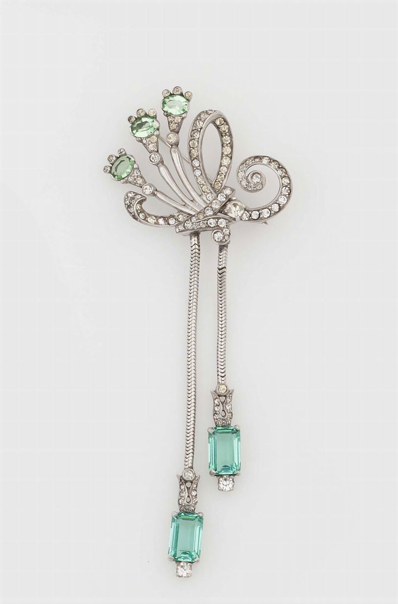 Mazer, USA, Spilla, anni '30  - Auction Vintage, Jewels and Bijoux - Cambi Casa d'Aste