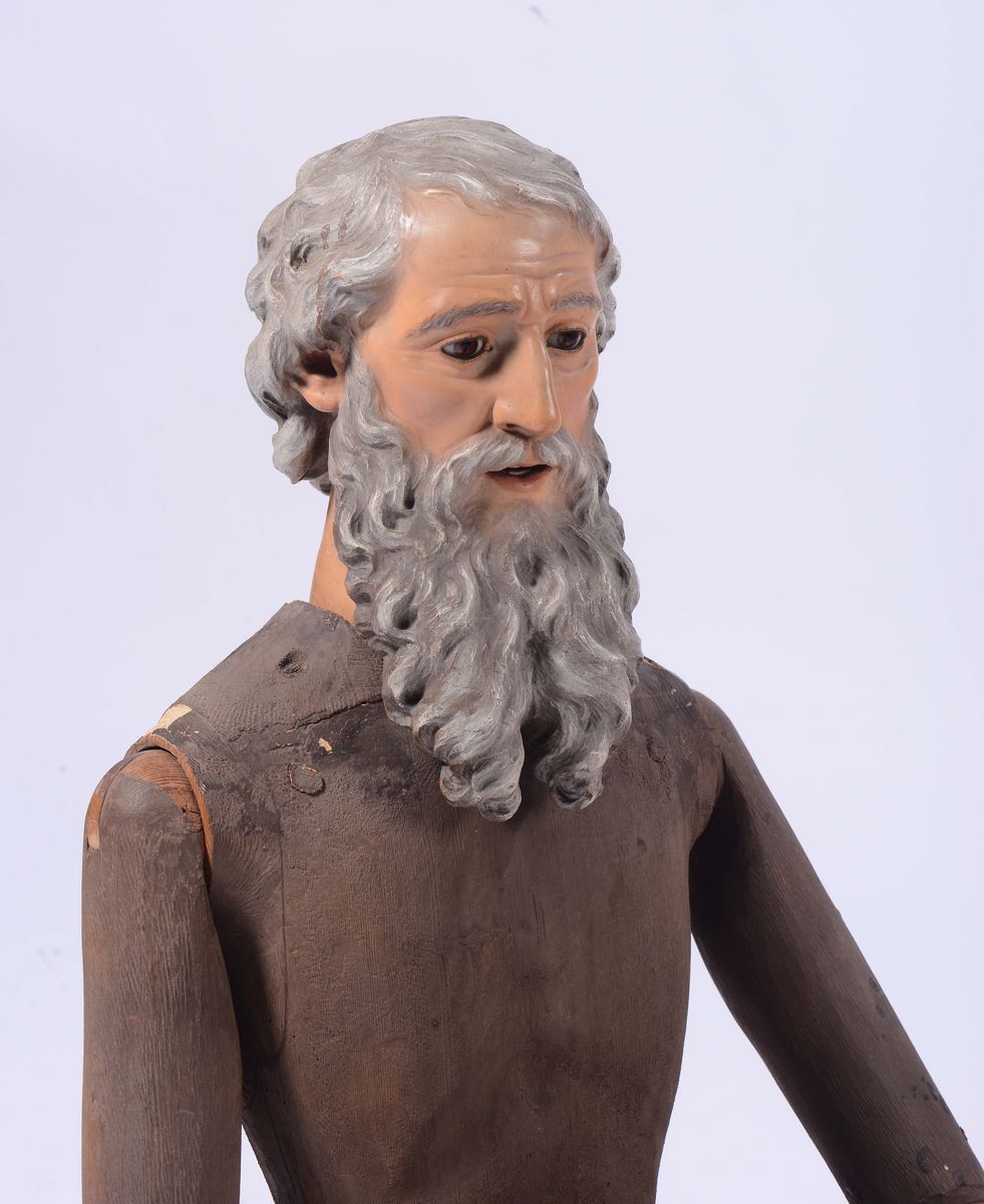 Manichino Snodato Raffigurante Santo. Italia Centro-meridionale del XVIII-XIX Secolo