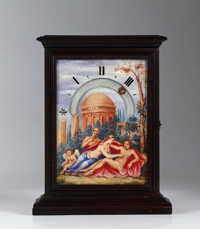 Orologio Notturno in Legno Ebanizzato, Italia XVIII Secolo