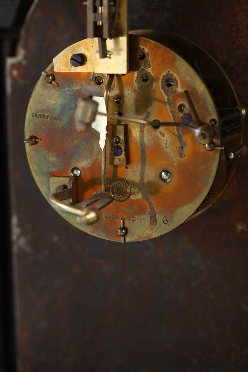 Pendola da Tavolo in Legno Ebanizzato, XVIII Secolo