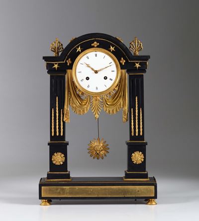 Pendola da Tavolo a Portico, Francia Fine XVIII Secolo