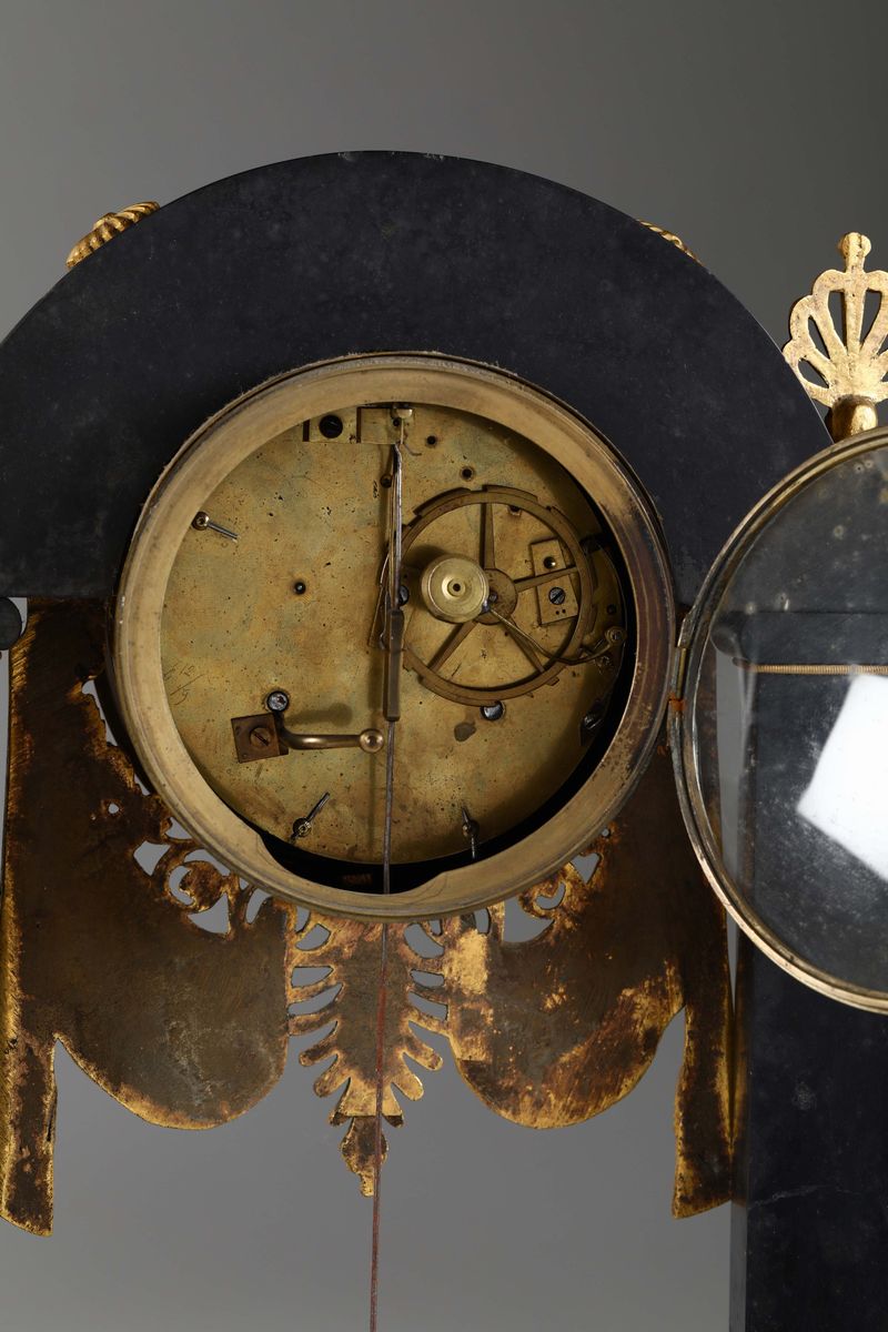Pendola da Tavolo a Portico, Francia Fine XVIII Secolo