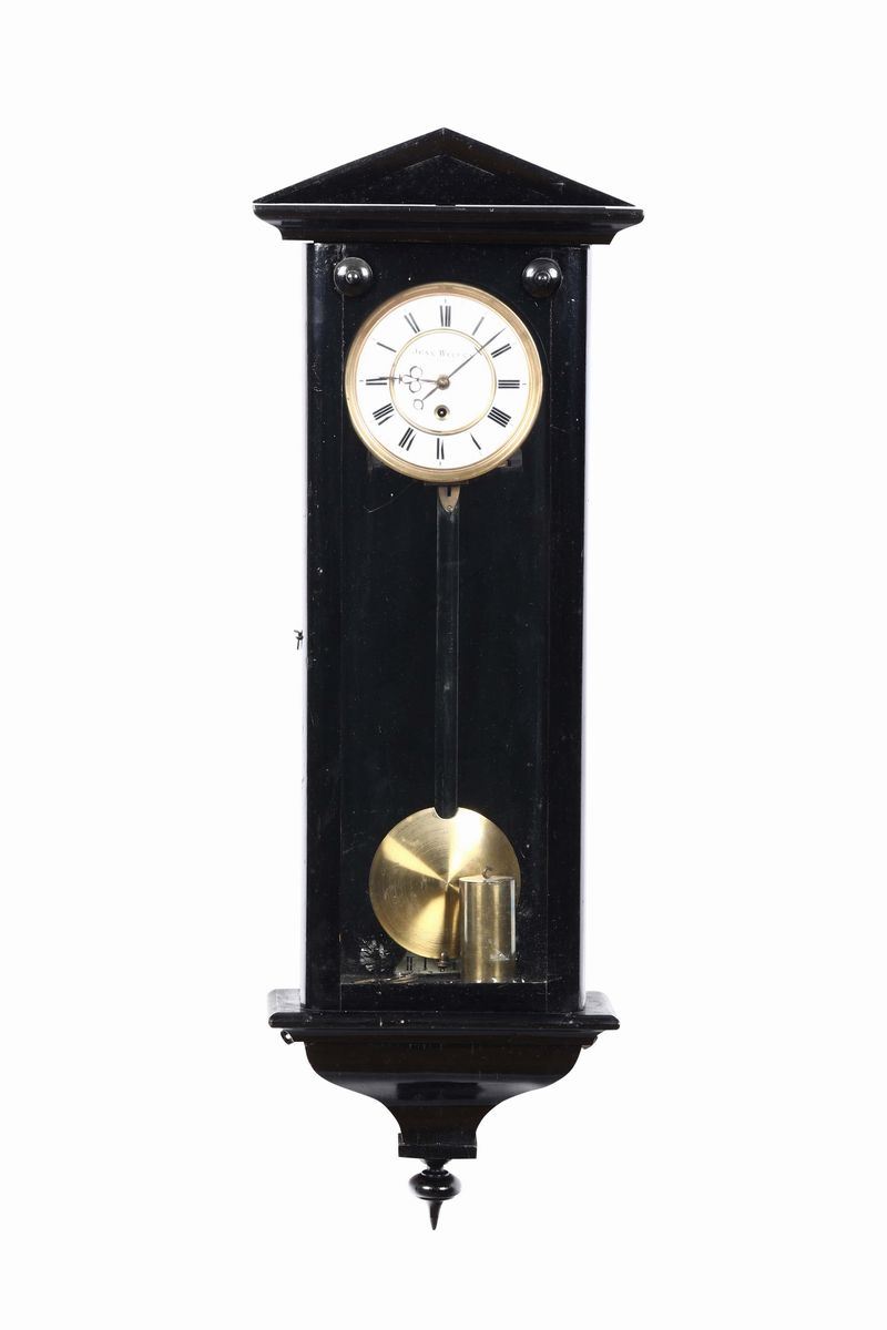 Orologio regolatore da parete, Jean Wecers, Vienna XIX secolo  - Asta Dalla Raccolta di un Maître-Horloger - Cambi Casa d'Aste