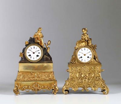 Due Pendole da Tavolo Carlo X, XIX Secolo