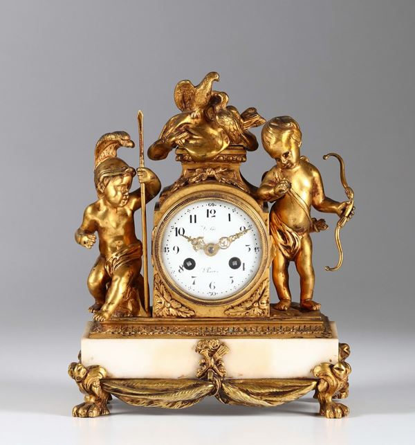 Piccola pendola da un modello Luigi XVI, Francia Napoleone III