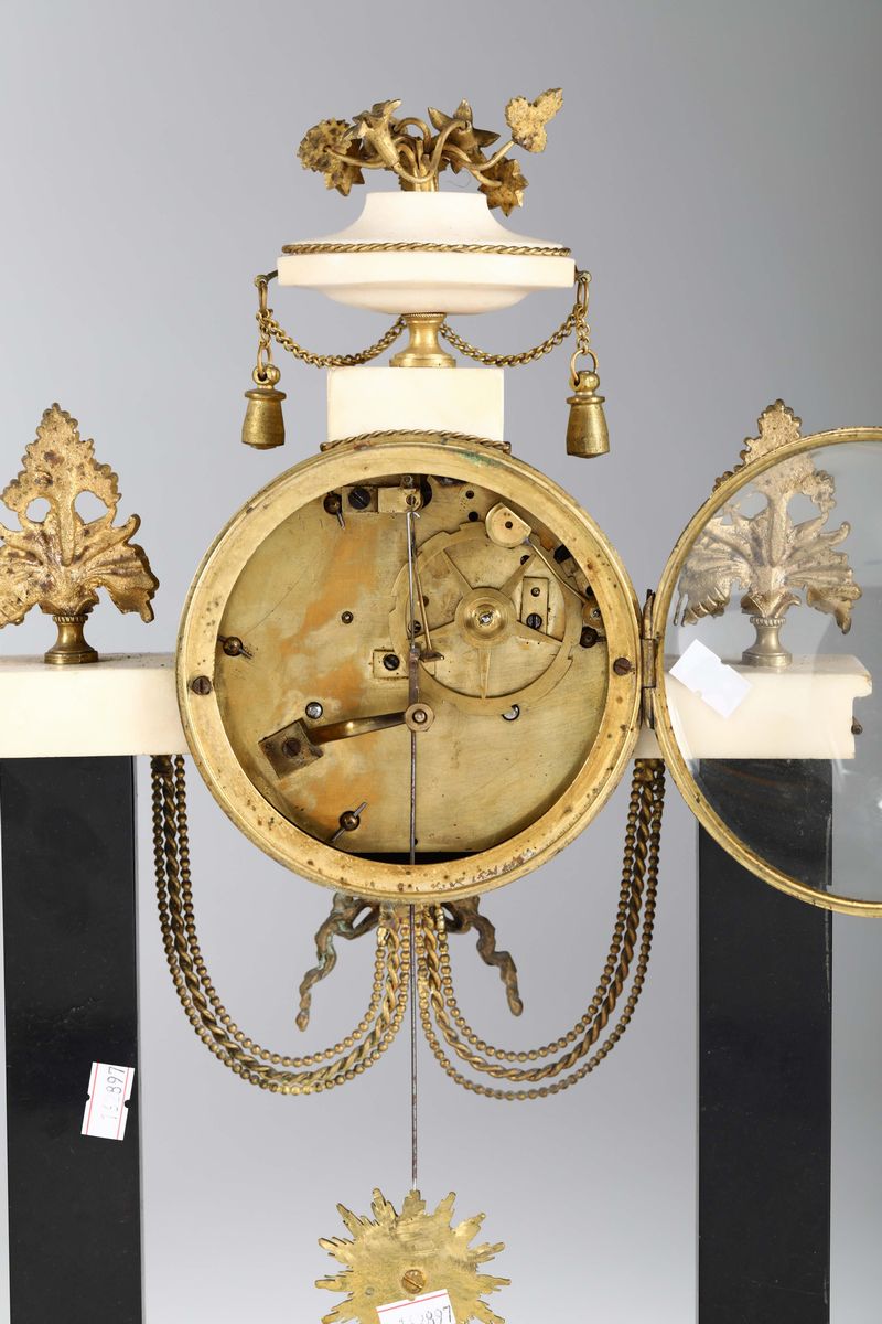 Pendola da Tavolo a Portico, Francia XIX Secolo