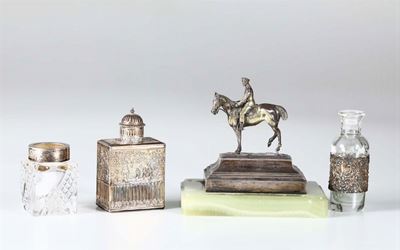 Ritratto dello Zar Nicola i e Altri Tre Oggetti in Argento