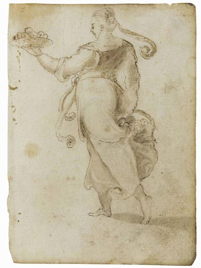 Scuola Toscana del XVI Secololotto Composto da Due Disegni