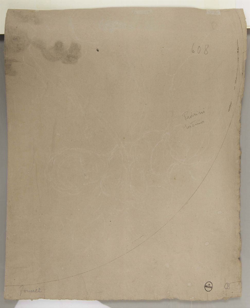 Jacopo Alessandro Calvi Detto il Sordino (1740-1815)studio per Figura di Prelato
