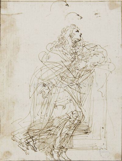 Donato Creti (1671-1749)studio di Figura Supplicante