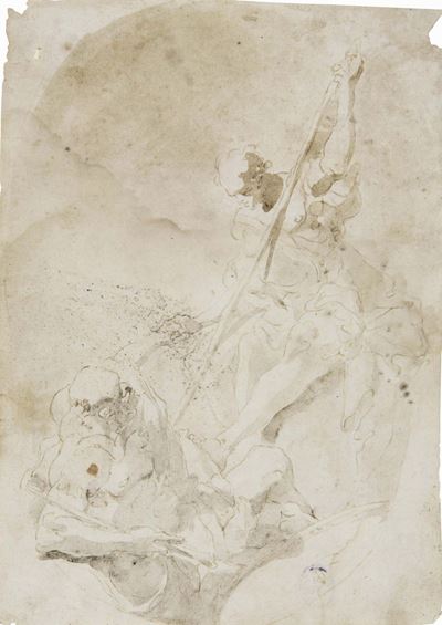 Gaetano Gandolfi (1734 - 1802) Cerchia Dimercurio e Argo