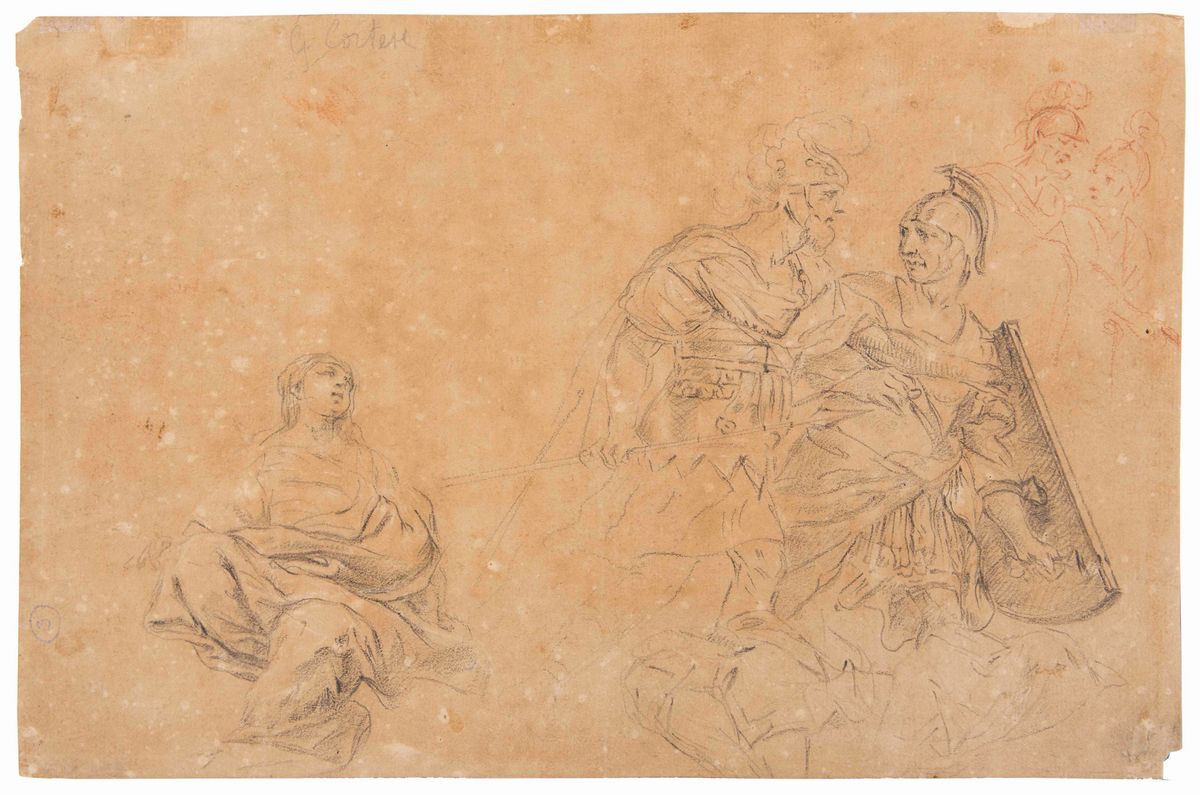Giuseppe Antonio Petrini (carona 1677-1758) Attribuito Astudio di S. Luca che Ritrae la Vergine