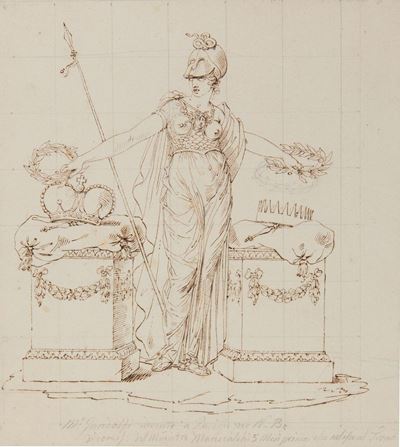 Mauro Gandolfi (1764-1834)raffigurazione Allegoria della Repubblica Cisalpina