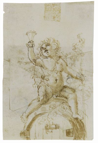 Scuola Italiana del XVII Secolo - Scuola Romana del XVII Secololotto di Due Disegni