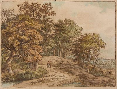 Giacomo Sanini (attribuito A)paesaggio