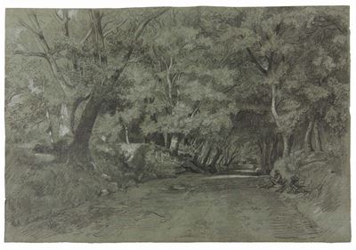 Josephus Knaf, Attribuito Astrada nel Bosco con Viandanti