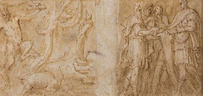 Polidoro da Caravaggio (1497-1543)studio di un Bassorilievo