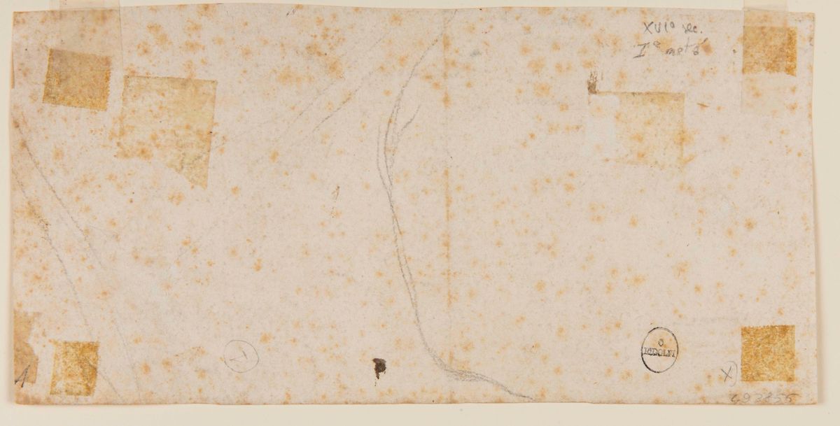 Raffaello Motta (1550-1578) Attribuito Astudio per Decorazione Parietale