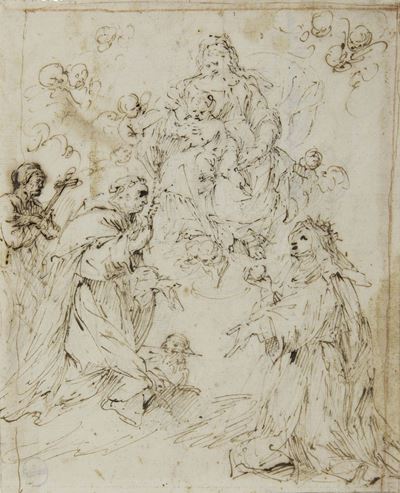 Scuola Veneta del XVIII Secolomadonna e Gloria e Santi