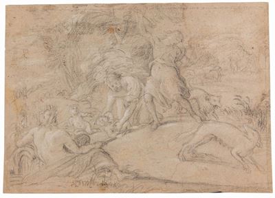 Scuola Romana del XVII Secoloscena Mitologica