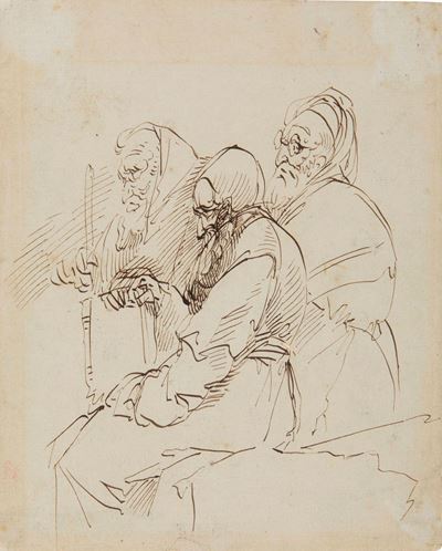 Giuseppe Bernardino Bison (1762 - 1844)studio di Tre Figure