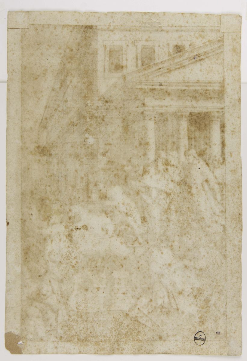 Bartolomeo Passerotti (1529-1592) Attribuito Acristo Scaccia i Mercanti dal Tempio