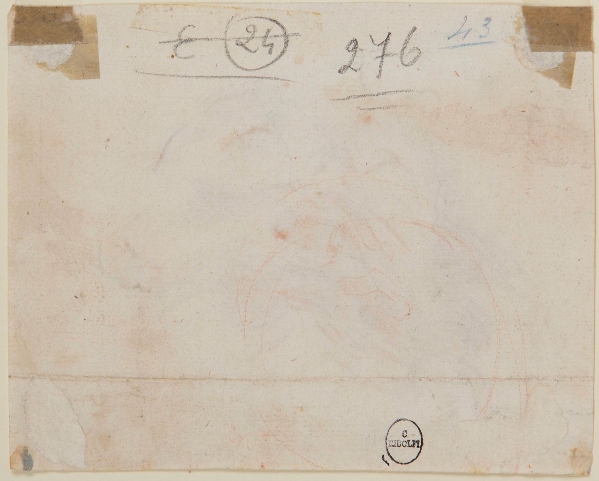 Scuola Romana del XVII Secolo e Scuola Italiana Neoclassicalotto di Due Disegni