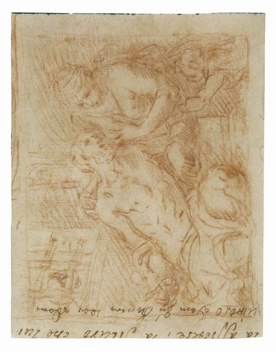 Flaminio Torri (1621-1661) Attribuito Acarità Romana Studi di Figure