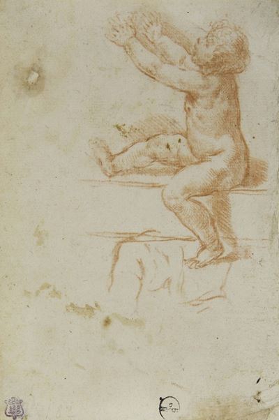 Simone Cantarini (1612-1648)putto che Tende le Braccia