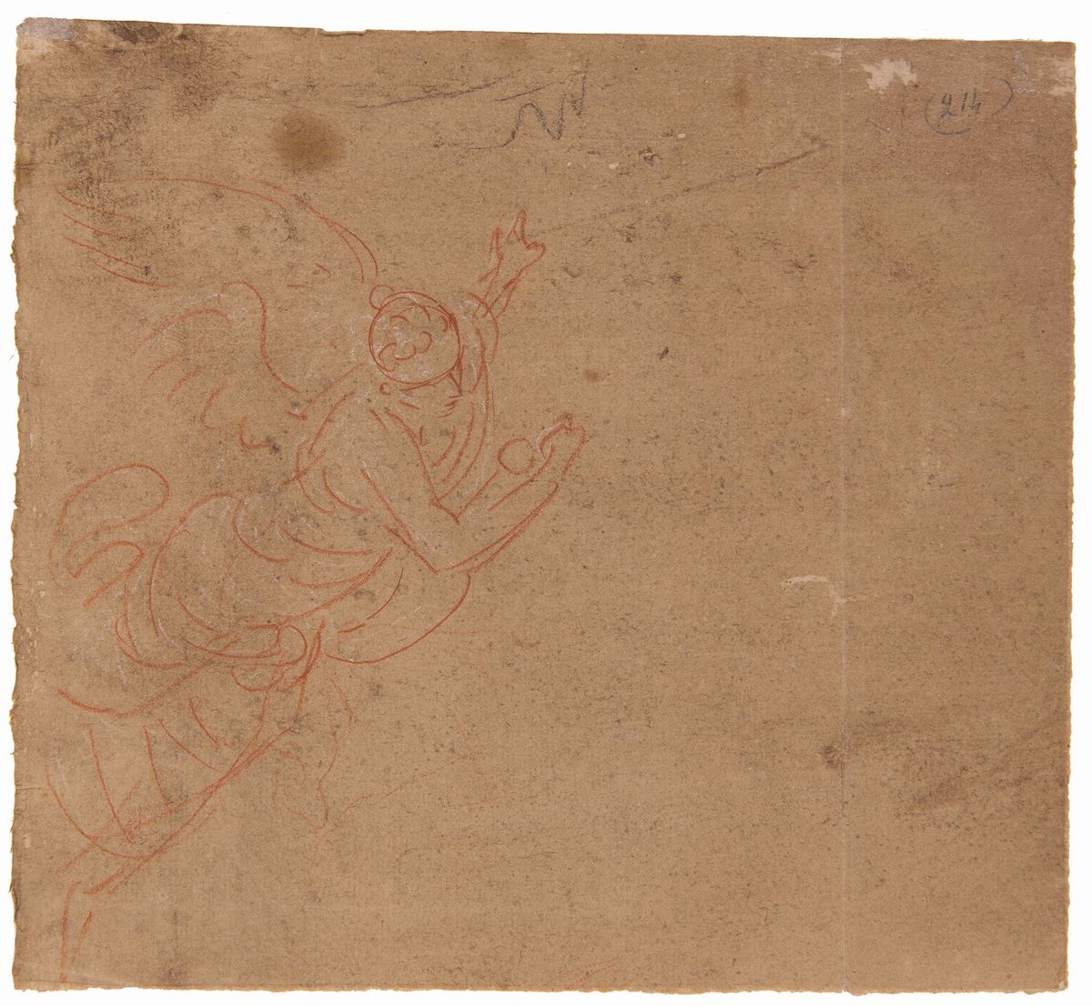 Anonimo del XVIII Secolo e Donato Creti (1671-1749)lotto di Due Disegni
