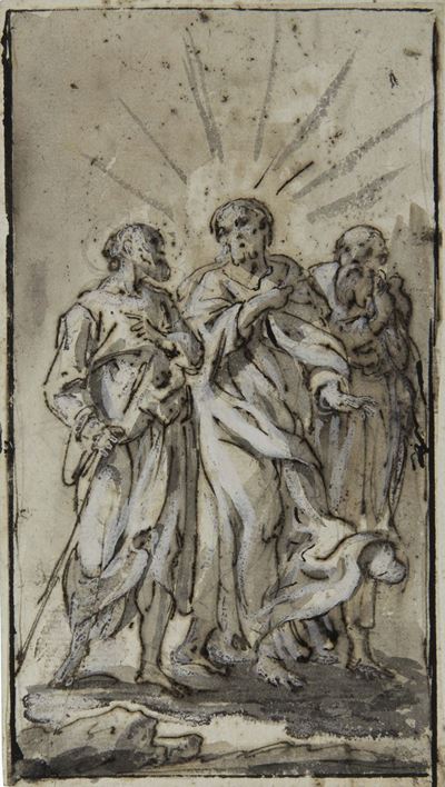 Scuola Napoletana del XVII Secoloi Pellegrini di Emmaus