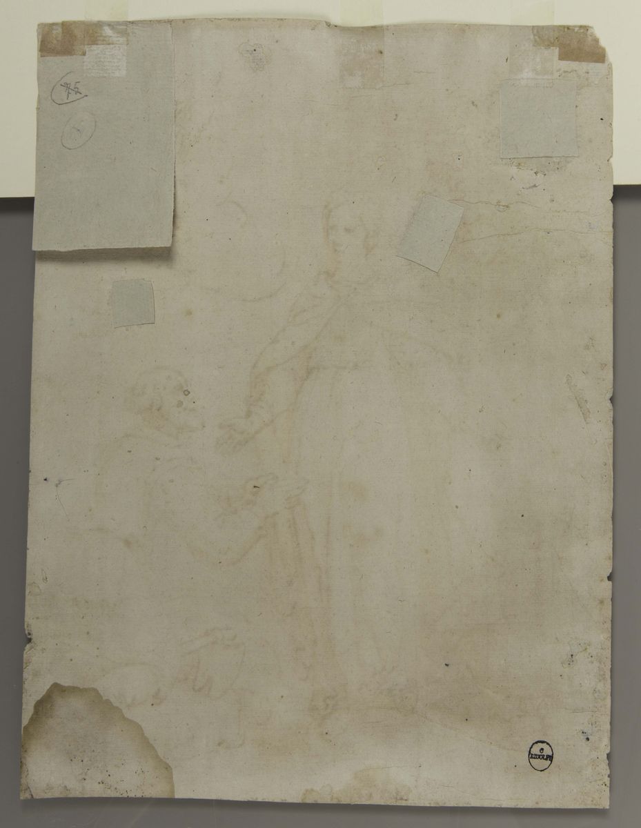 Scola Senese del XVII Secolostudio Apparizione della Vergine