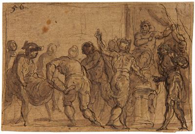 Jacopo Palma il Giovane (1544-1628), Cerchia Dimurzio Scevola Davanti a Porsenna