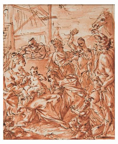 Scuola Romana del XVIII Secoloadorazione dei Magi