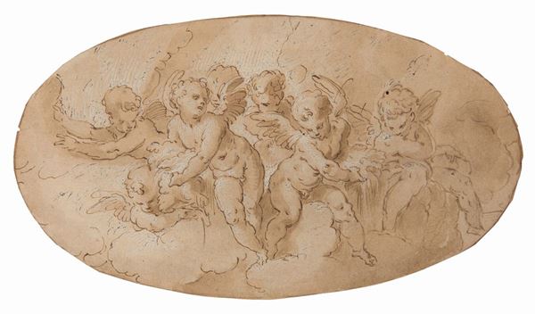 Girolamo Mazzola Bedoli (1500-1569) attribuito a Studio di Angeli