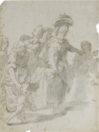 Giulio Benso (1592-1668)studio di una Composizione