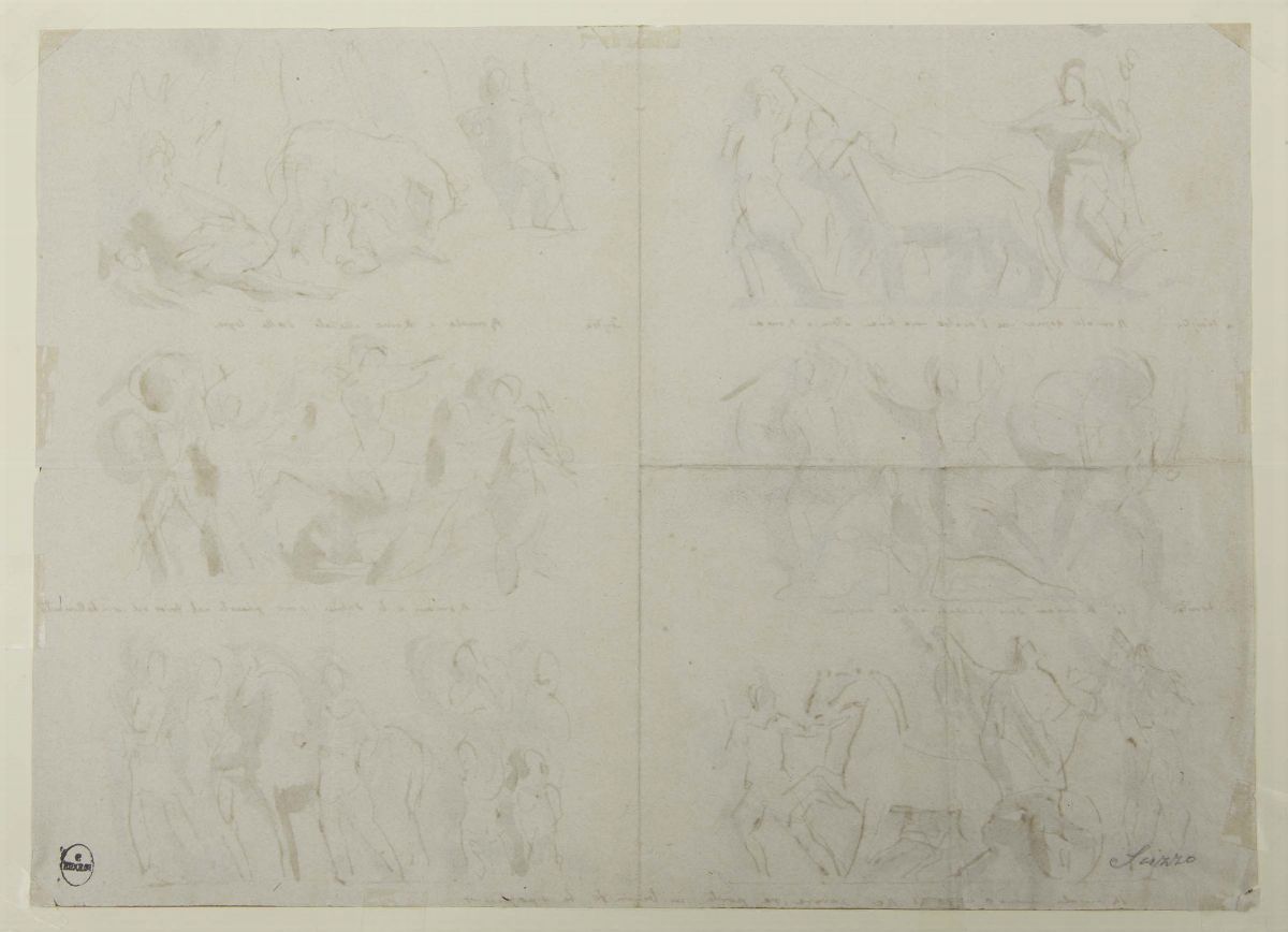 Lotto di Diciasette Stampe e Disegni